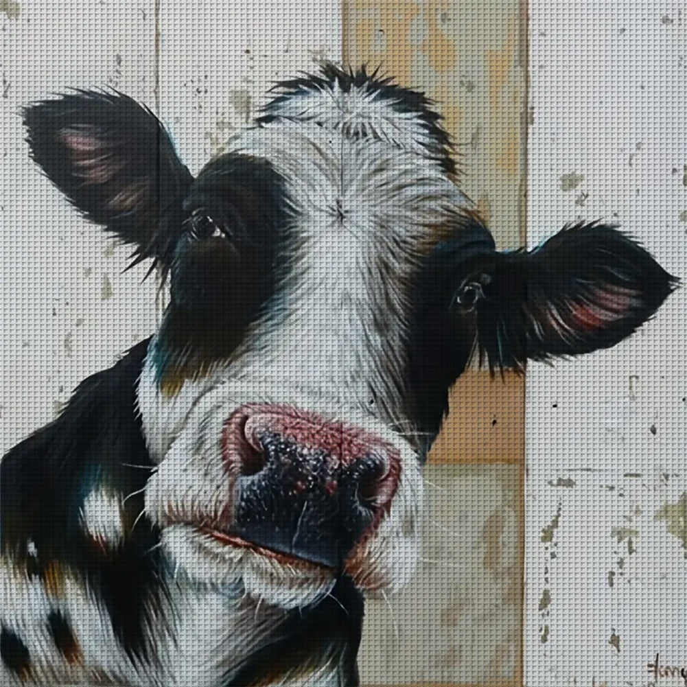 Dairy Cow - 11CT Stamped Cross Stitch 40*40CM