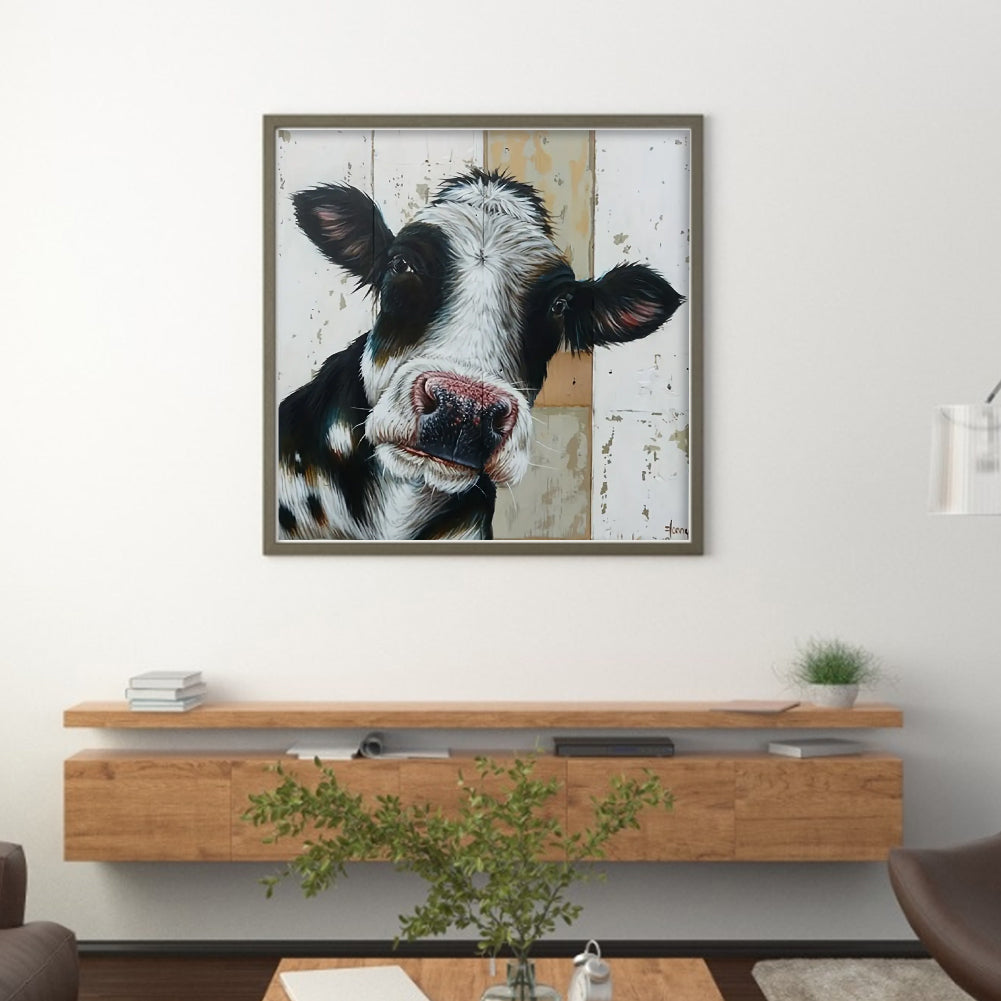 Dairy Cow - 11CT Stamped Cross Stitch 40*40CM