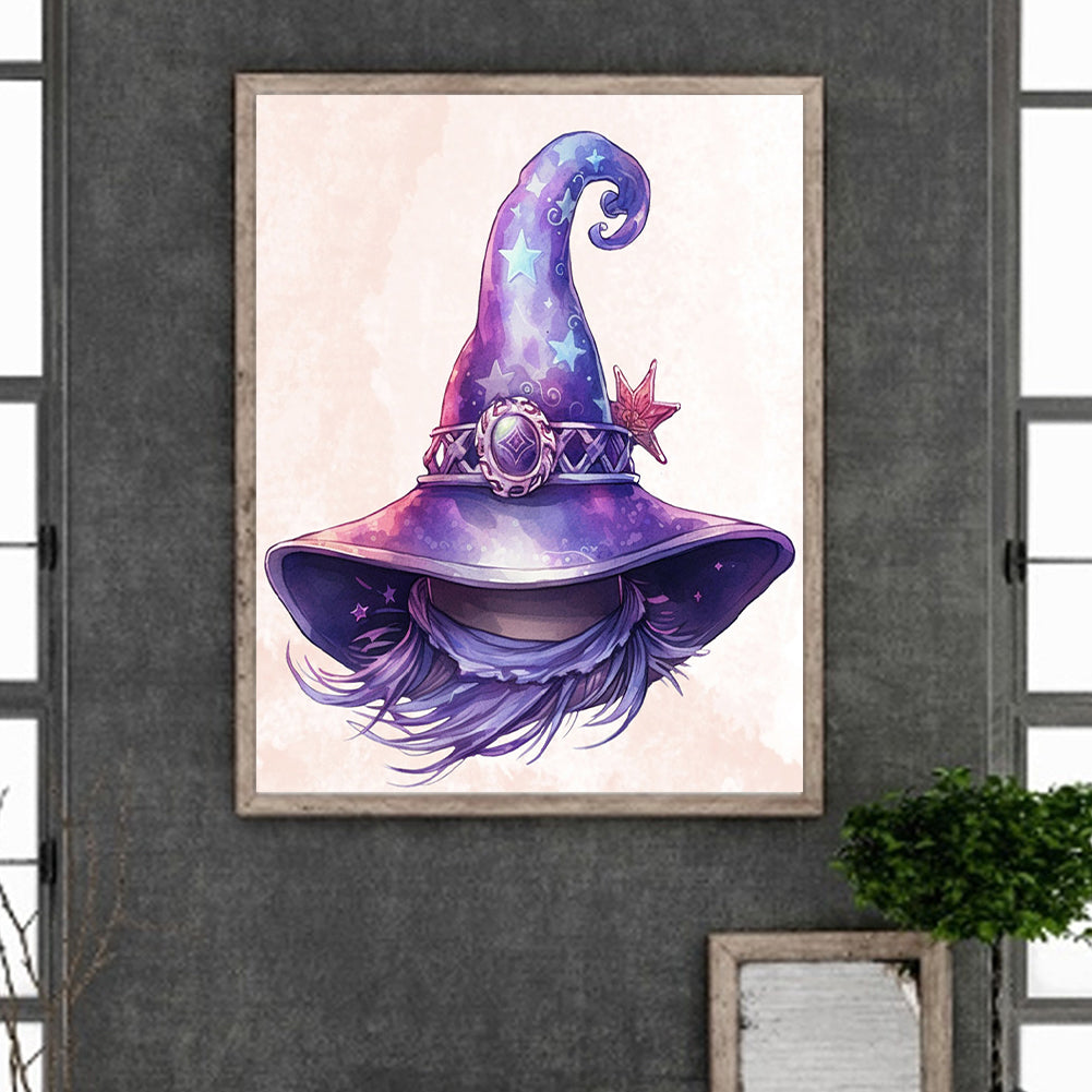 Witch Hat - Full Round Drill Diamond Painting 40*50CM