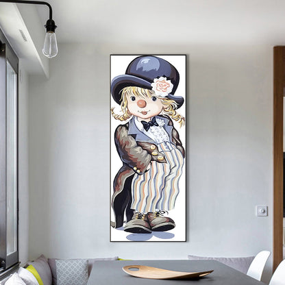 Clowness - Full Round Drill Diamond Painting 30*75CM
