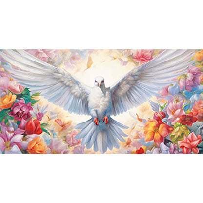 White Dove - Full Round Drill Diamond Painting 60*30CM