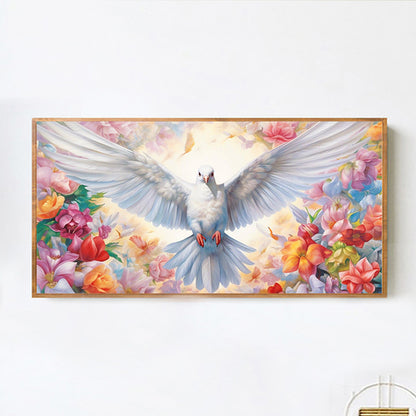 White Dove - Full Round Drill Diamond Painting 60*30CM