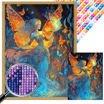 Butterfly Fairy - Full Square Drill Diamond Painting 45*60CM