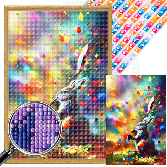 Rabbit - Full Square Drill Diamond Painting 40*60CM