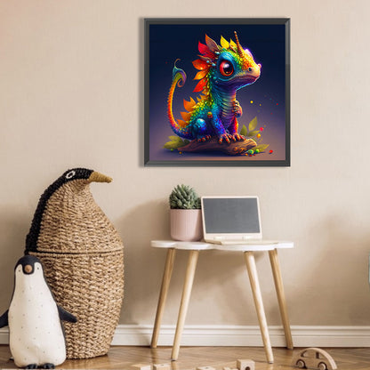 Colorful Dinosaur - Full Square Drill Diamond Painting 30*30CM