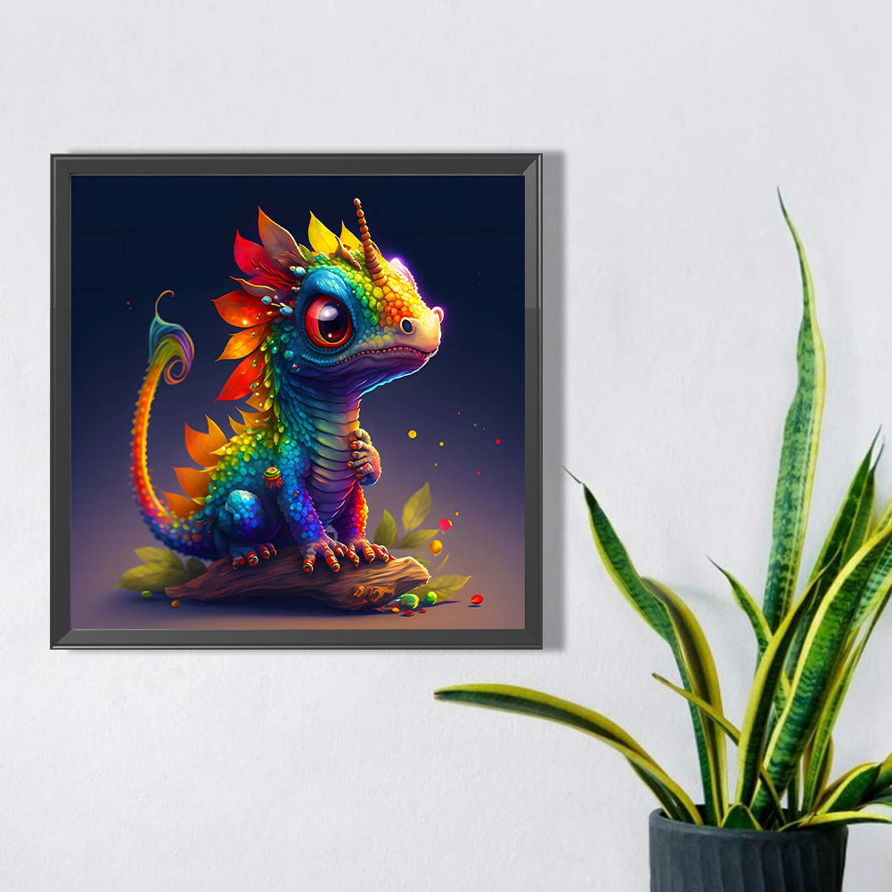 Colorful Dinosaur - Full Square Drill Diamond Painting 30*30CM