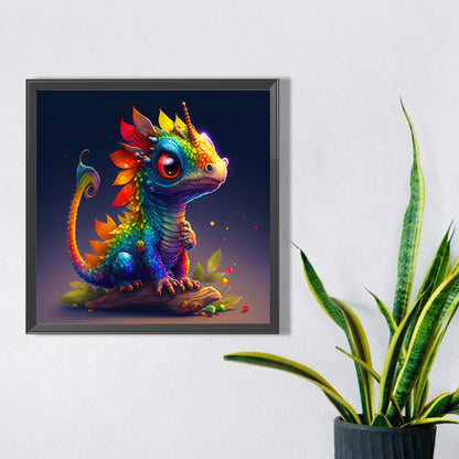 Colorful Dinosaur - Full Square Drill Diamond Painting 30*30CM