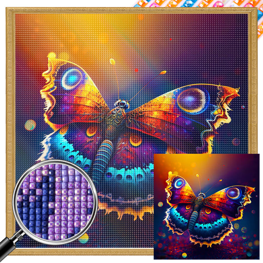 Butterfly Spreading Wings - Full Square Drill Diamond Painting 30*30CM