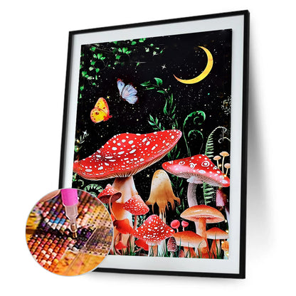 Mushroom Forest - Full Round Drill Diamond Painting 30*40CM