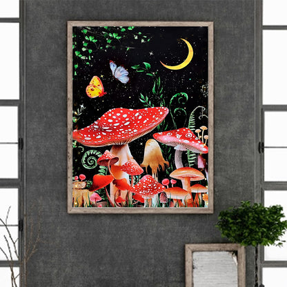 Mushroom Forest - Full Round Drill Diamond Painting 30*40CM