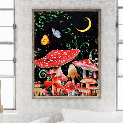 Mushroom Forest - Full Round Drill Diamond Painting 30*40CM