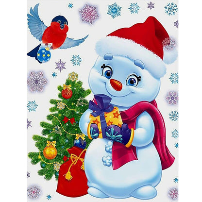 Christmas Snowman - Full Round Drill Diamond Painting 30*40CM