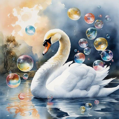 Swan - Full Square Drill Diamond Painting 40*40CM