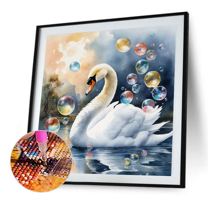 Swan - Full Square Drill Diamond Painting 40*40CM