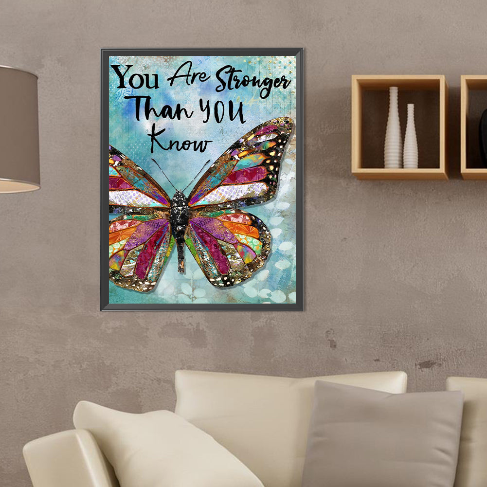 You Are Stronger Than You Think - Full Round Drill Diamond Painting 30*40CM