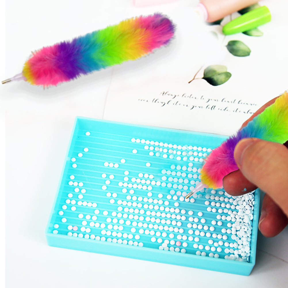 Plush Diamond Painting Drill Pens Diamond Art Painting Tools Pen (Rainbow)