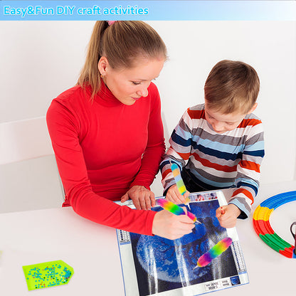 Plush Diamond Painting Drill Pens Diamond Art Painting Tools Pen (Rainbow)