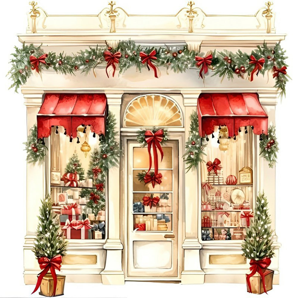 Christmas Candy House - Full Round Drill Diamond Painting 30*30CM