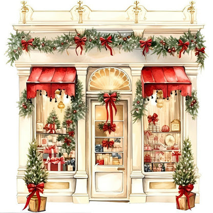 Christmas Candy House - Full Round Drill Diamond Painting 30*30CM