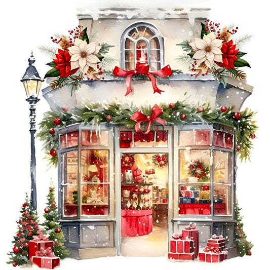 Christmas Candy House - Full Round Drill Diamond Painting 30*30CM