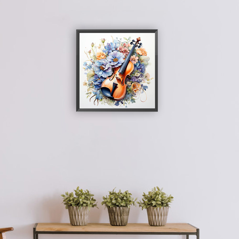 Violin - Full Round Drill Diamond Painting 30*30CM