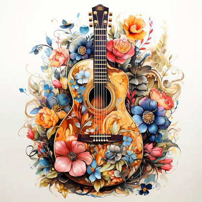 Guitar - Full Round Drill Diamond Painting 30*30CM