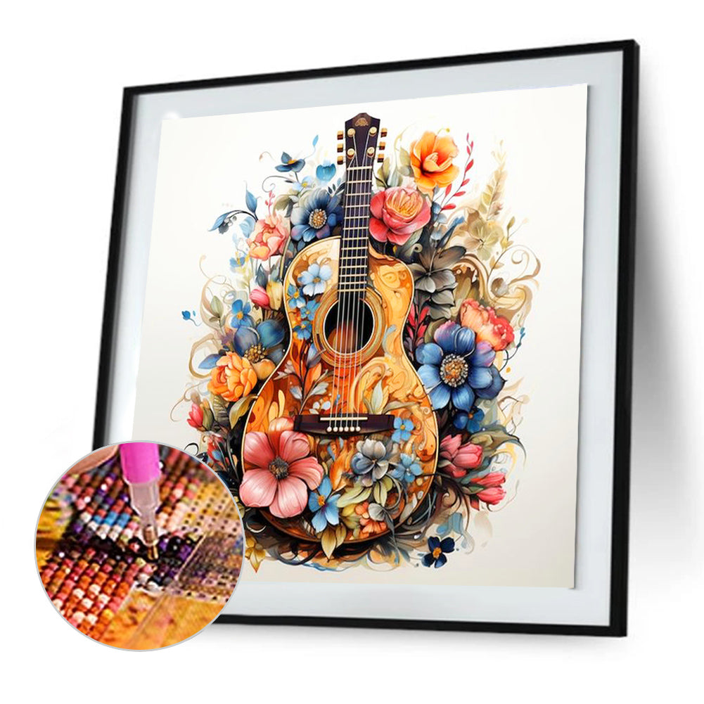 Guitar - Full Round Drill Diamond Painting 30*30CM