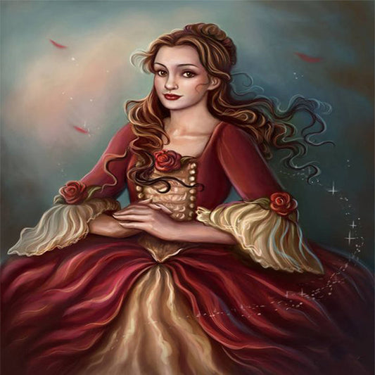 Princess Belle - 11CT Stamped Cross Stitch 40*40CM