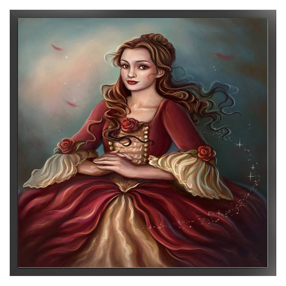 Princess Belle - 11CT Stamped Cross Stitch 40*40CM