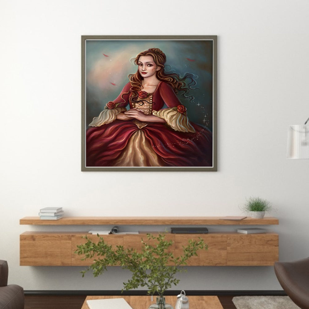 Princess Belle - 11CT Stamped Cross Stitch 40*40CM
