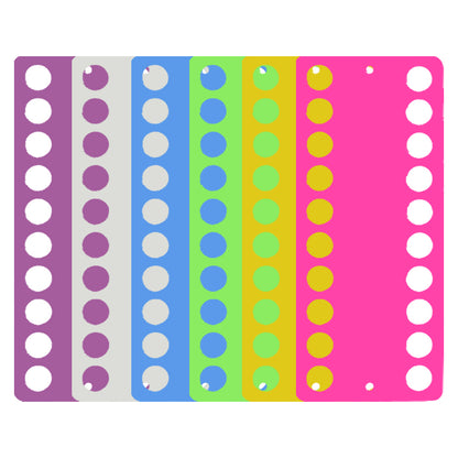 5PCS Sewing Thread Winding Plate Board 19.4x8cm (20 Round Holes)