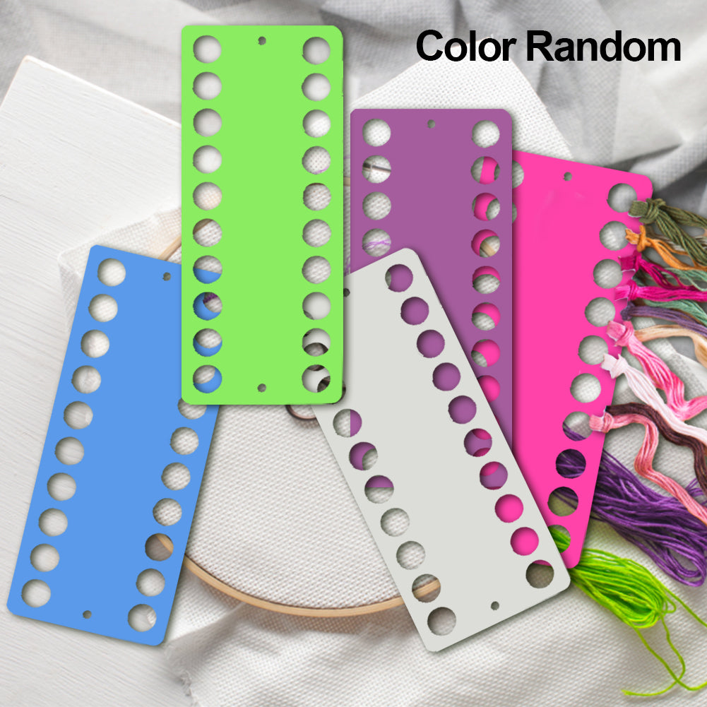 5PCS Sewing Thread Winding Plate Board 19.4x8cm (20 Round Holes)