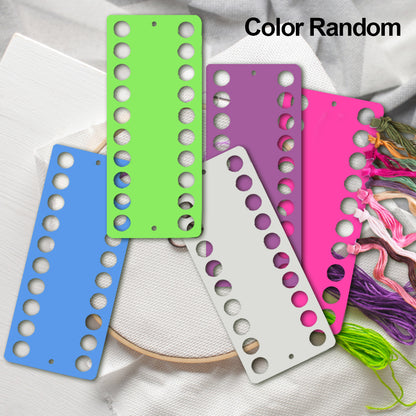 5PCS Sewing Thread Winding Plate Board 19.4x8cm (20 Round Holes)