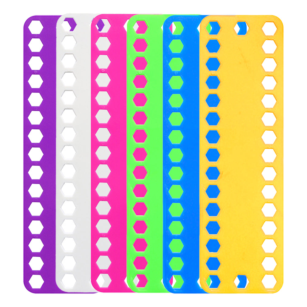 5PCS Sewing Thread Winding Plate Board 25x7.5cm (32 Hexagonal Holes)