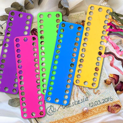 5PCS Sewing Thread Winding Plate Board 25x7.5cm (32 Hexagonal Holes)