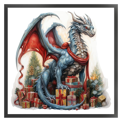 Christmas Pterosaur - 11CT Counted Cross Stitch 40*40CM