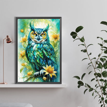 Colorful Owl - Full Round Drill Diamond Painting 40*60CM