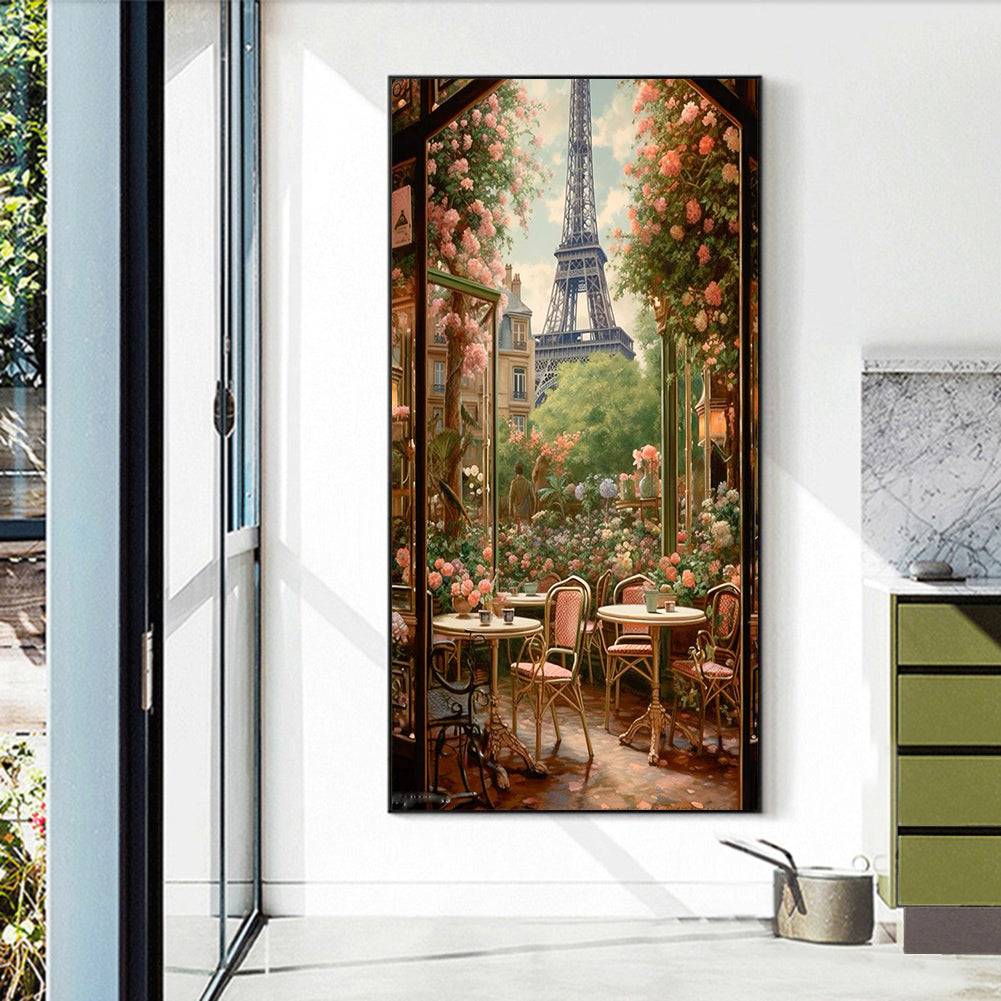 Courtyard Afternoon Tea - Full Round Drill Diamond Painting 40*70CM