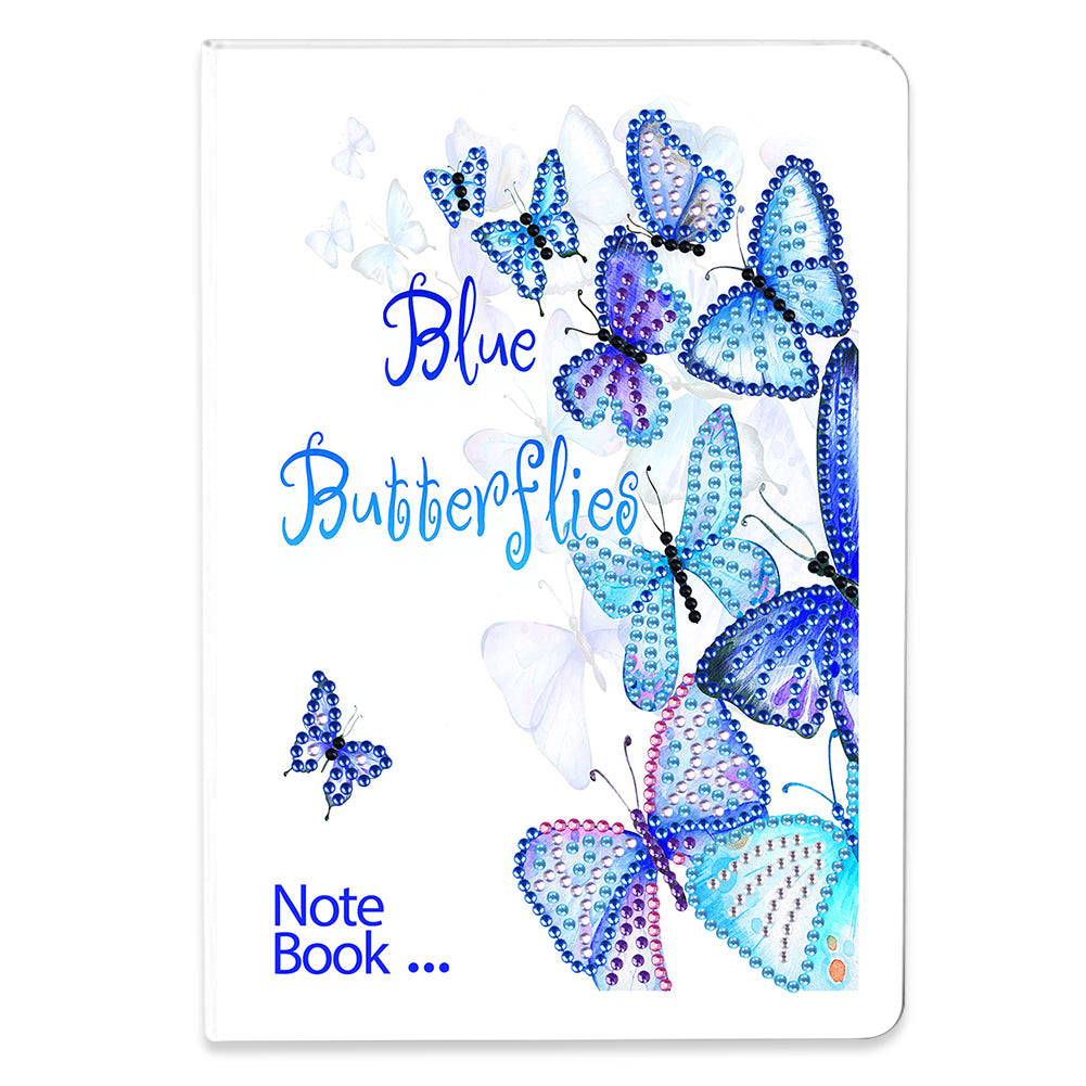 50 Pages A5 Special Shaped Diamond Painting Diary Book (Classic Butterfly)