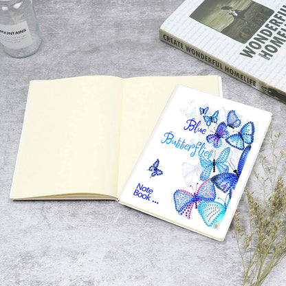 50 Pages A5 Special Shaped Diamond Painting Diary Book (Classic Butterfly)