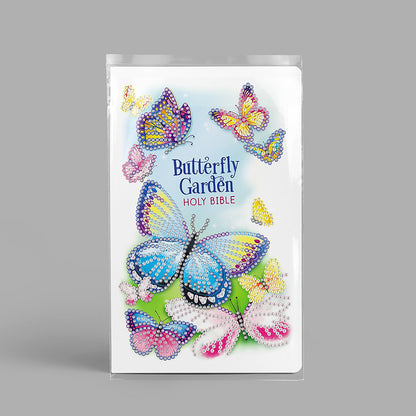 50 Pages A5 Special Shaped Diamond Painting Diary Book (Butterfly Gardens)