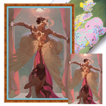 Greek Mythology - Psyche And Cupid - 11CT Stamped Cross Stitch 50*70CM