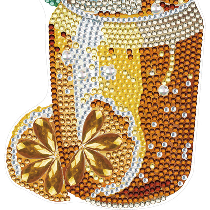 Round+Special Shape Diamond Art Fridge Magnets Sticker(Lemon Tea SparklingWater)