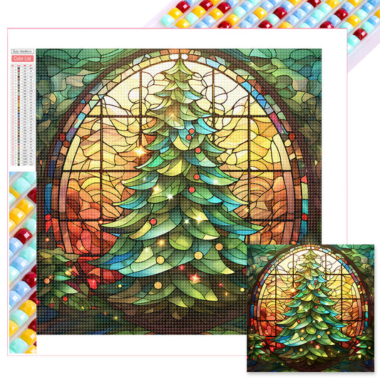 Christmas Tree - Full Square Drill Diamond Painting 40*40CM