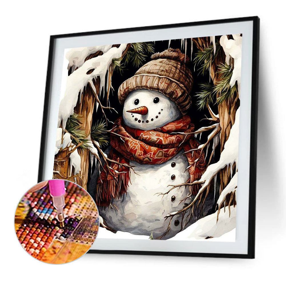 Snowman - Full Square Drill Diamond Painting 40*40CM