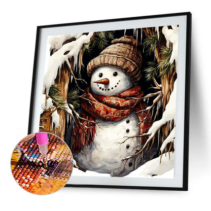 Snowman - Full Square Drill Diamond Painting 40*40CM