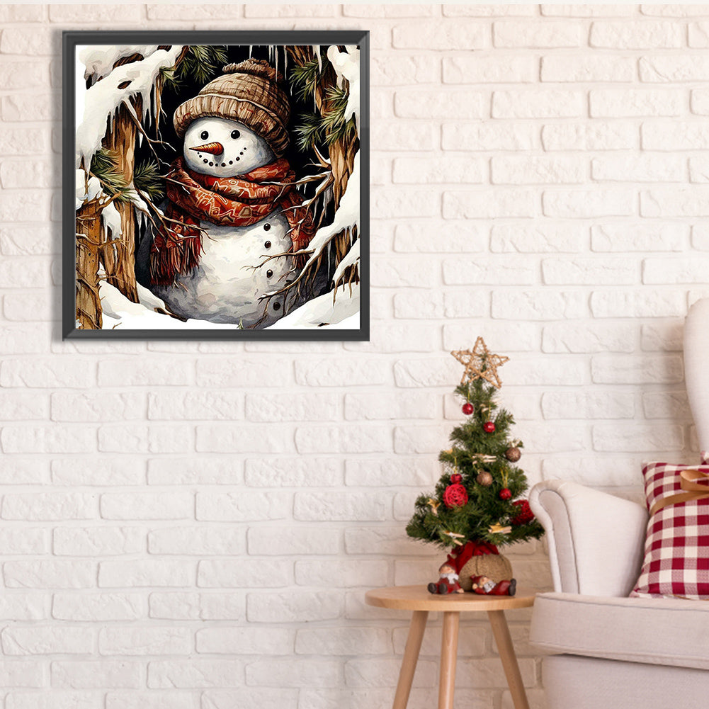 Snowman - Full Square Drill Diamond Painting 40*40CM