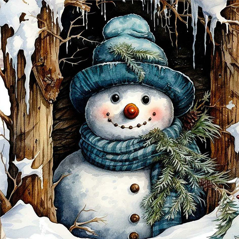 Snowman - Full Square Drill Diamond Painting 40*40CM