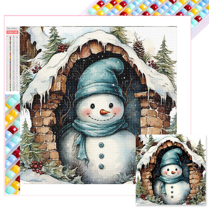 Snowman - Full Square Drill Diamond Painting 40*40CM