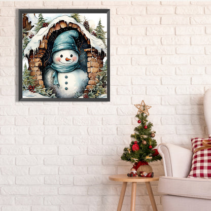 Snowman - Full Square Drill Diamond Painting 40*40CM